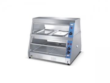 Vitrine estufa para comida quente