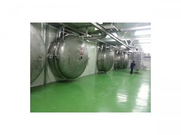 Liofilizador industrial BLK2000kg, Equipamento de liofilização de grande capacidade